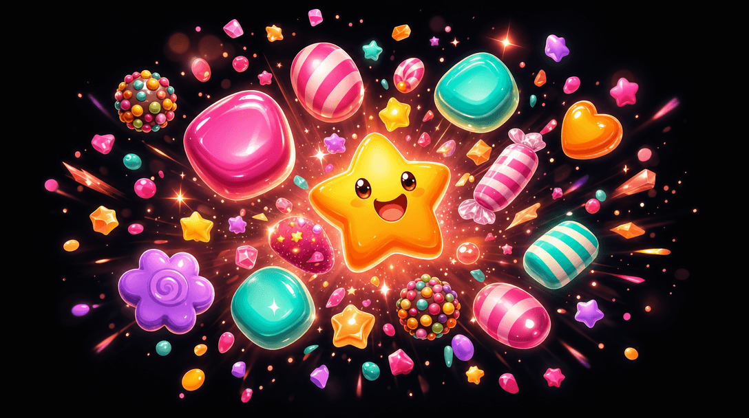 Colorful casual-game concept artwork